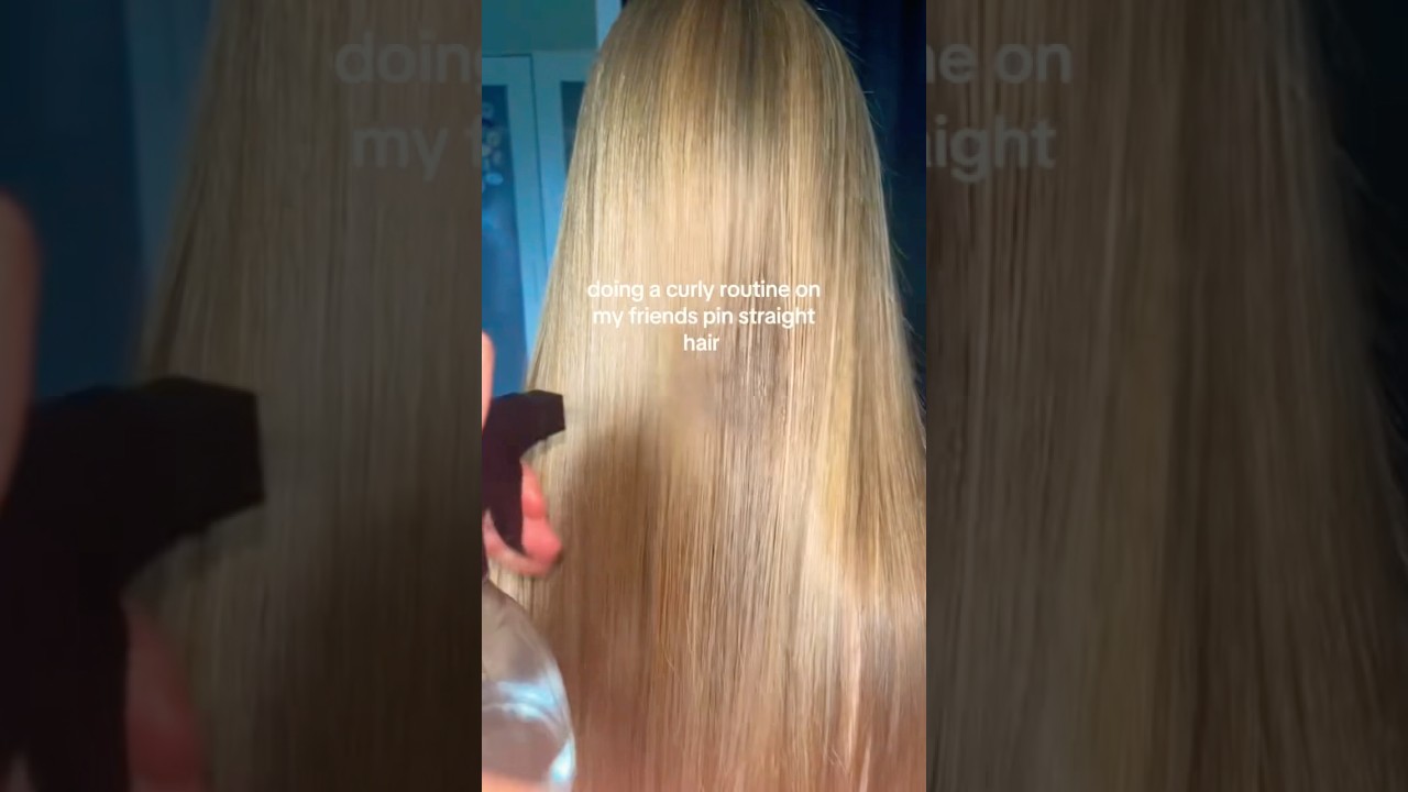 Curly hair routine in straight hair curlybybeth