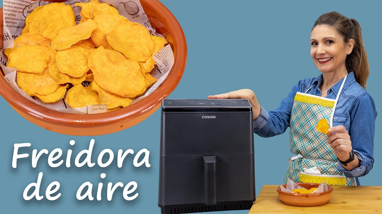 ✅Los MEJORES chips de batata 🍠boniato en AIR FRYER / Aperitivo saludable / Cosori Dual Blaze