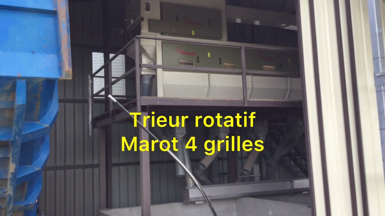Stockage de grain et trieur rotatif 4 grilles #MAROT #SKANDIA #WESTEEL