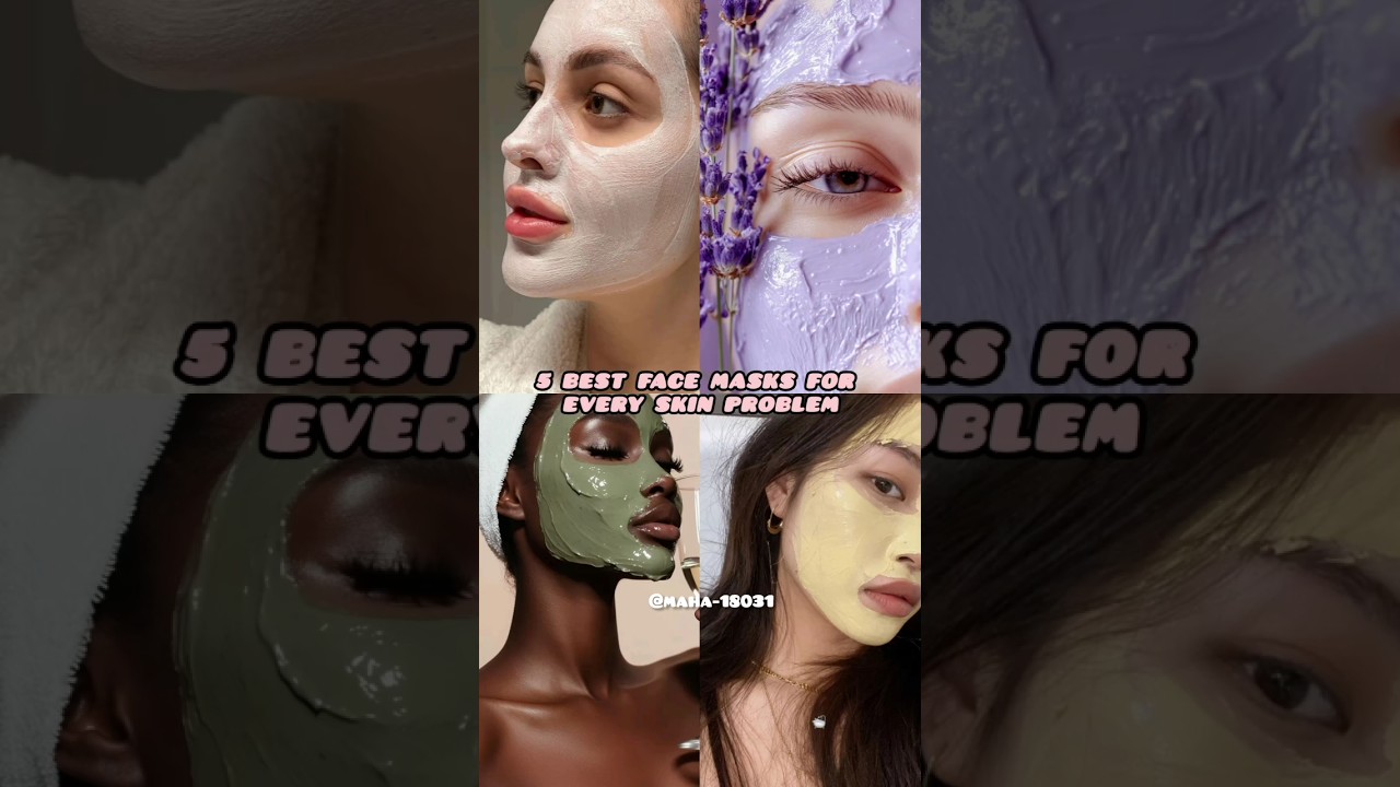 5 Best Face Masks ✨🌿 | Solution for Every Skin Problem | Natural Glow Up