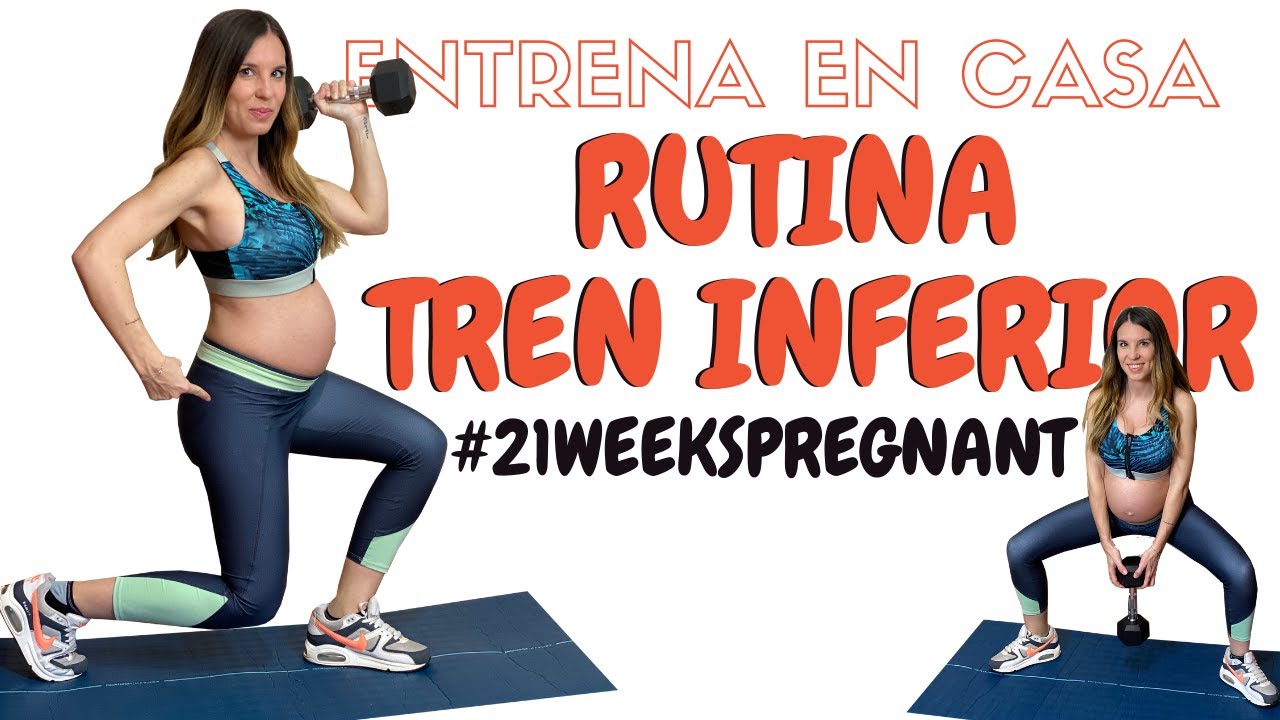 ENTRENAMIENTO DE TREN INFERIOR EMBARAZADAS | GLÚTEO 30 MINUTOS | 21 Semanas