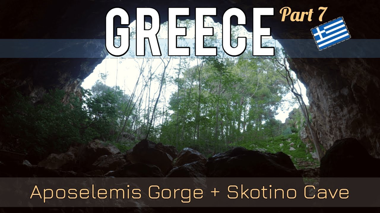 Exploring the Aposelemis Gorge & Skotino Cave on Crete Island in Greece