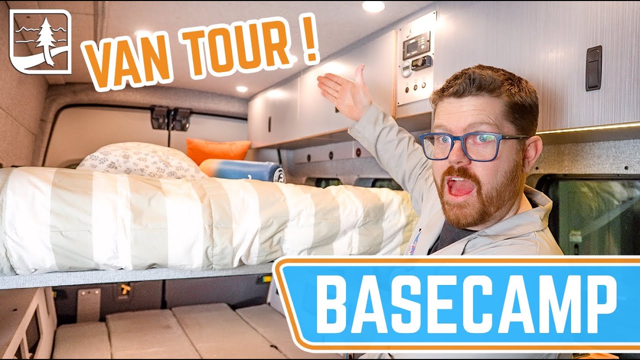 VAN TOUR Basecamp | Electric Bed, Dinette, and Kitchen