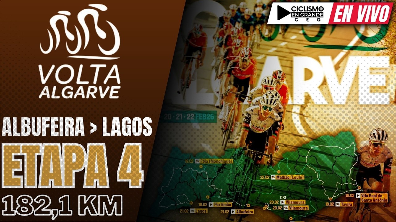 🔴(EN VIVO) 🚵‍♂️🟡​ VOLTA ALGARVE 🟡​ ETAPA 4 🚵‍♂️ 182,1 KM / ALBUFEIRA - LAGOS