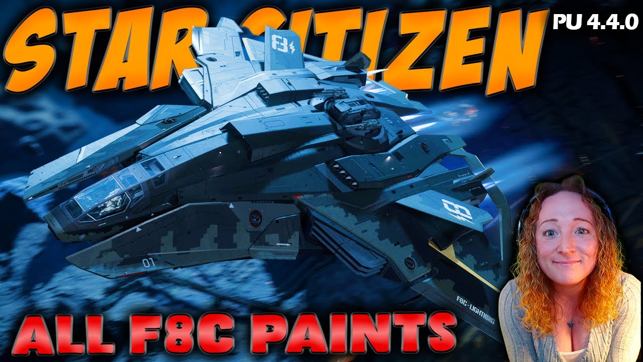 Star Citizen F8C Lightning - Complete Paint Showcase (IAE 2955)