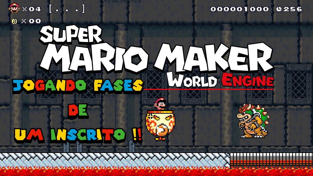Jogando fases de um inscrito: Super Mario Maker World Engine