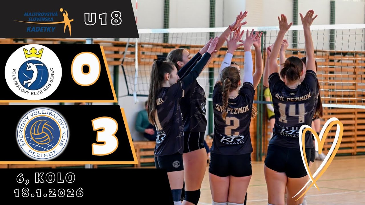 U18 GAB SENEC vs ŠVK PEZINOK - 18/01/2026