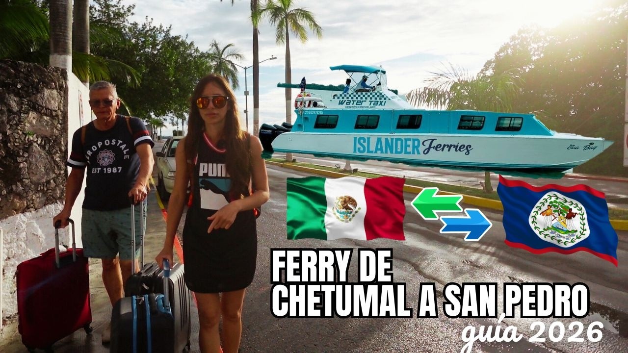 ASI CRUZAMOS de CHETUMAL MÉXICO 🇲🇽 a SAN PEDRO BELIZE 🇧🇿 en FERRY 🏝️ Water Taxi ⚠️⛴️ COMO FUE?