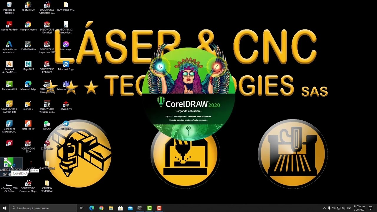RDWORKS PARA CUALQUIER VERSION DE COREL 2022