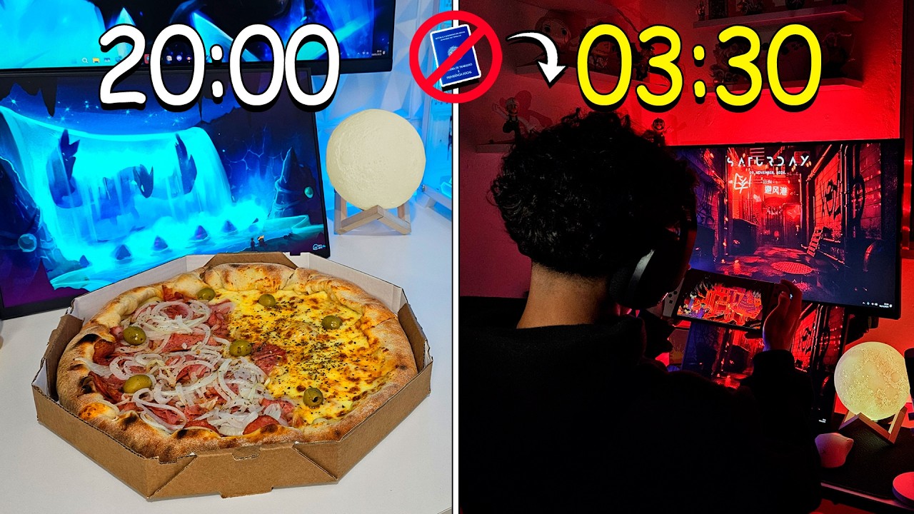 24 horas na vida de um gamer tranquilo! (e desempregado kkk)