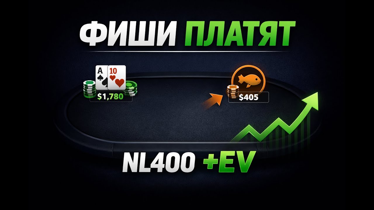 Как забирать максимум у фишей на NL200–400! Тренировка по покеру.