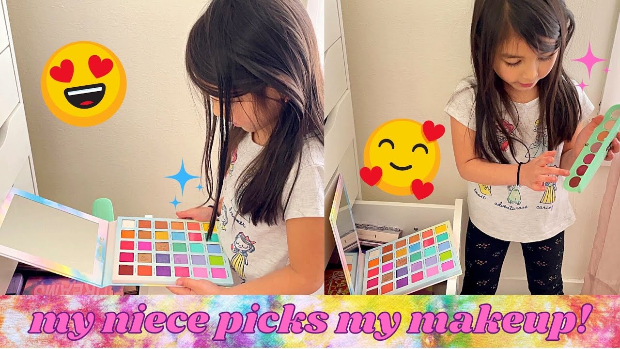 MY NIECE PICKS OUT MY MAKEUP!!