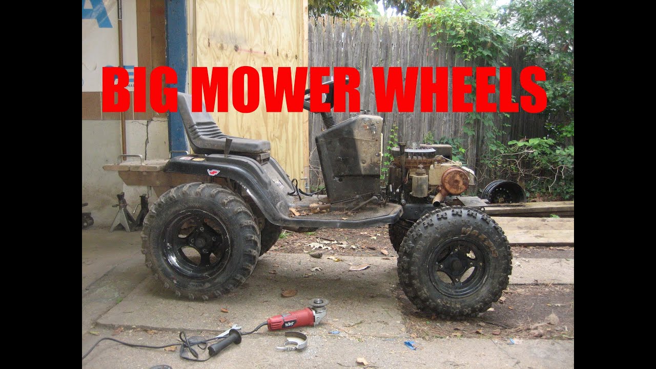 Big Front Tires for the Rompin Mower plus Build Details