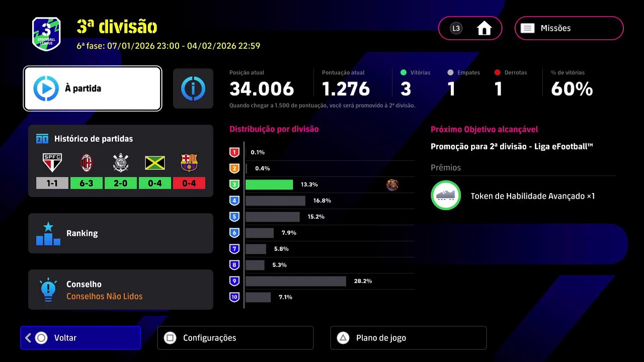 jogando eFootball!