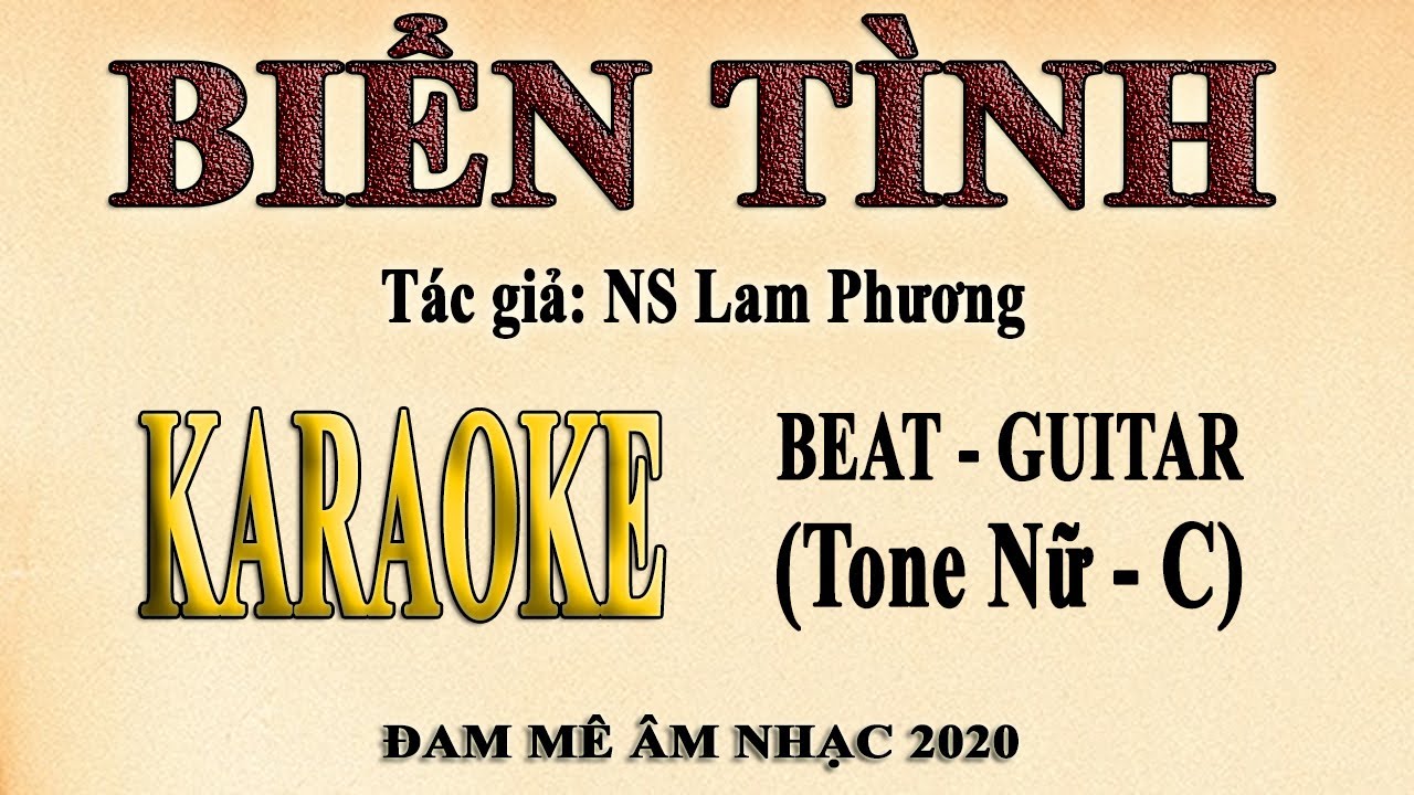 Karaoke BIỂN TÌNH Tone Nữ