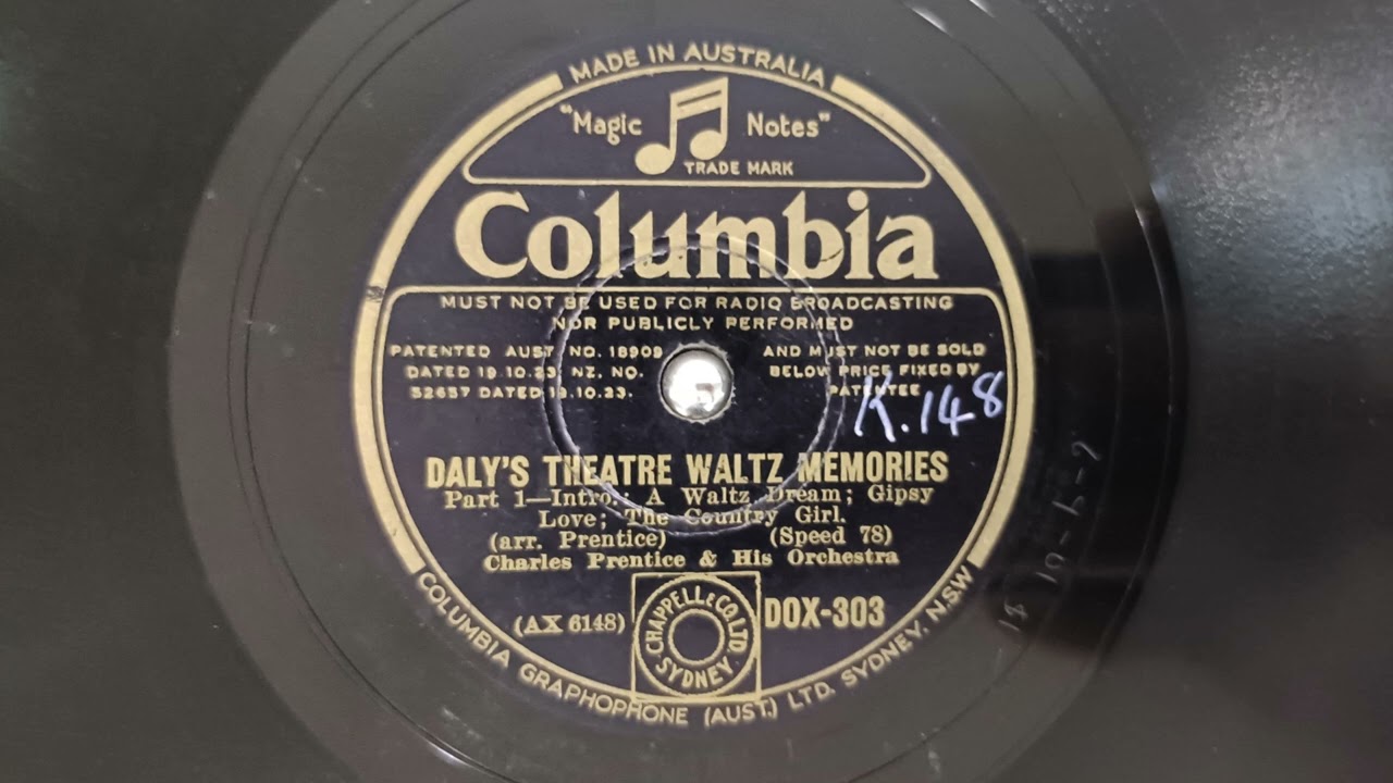 Daly's Theatre Waltz Memories, Part 1&2 - Charles Prentice and his Orchestra