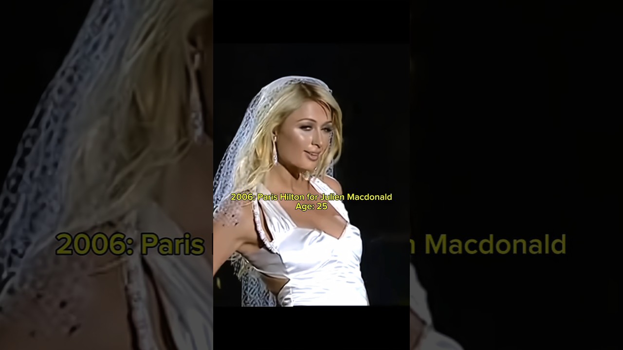 Paris Hilton Then vs Now: 2006 &rarr; 2026 ✨#ParisHilton #JulienMacdonald #TheBlonds #RunwayHistory