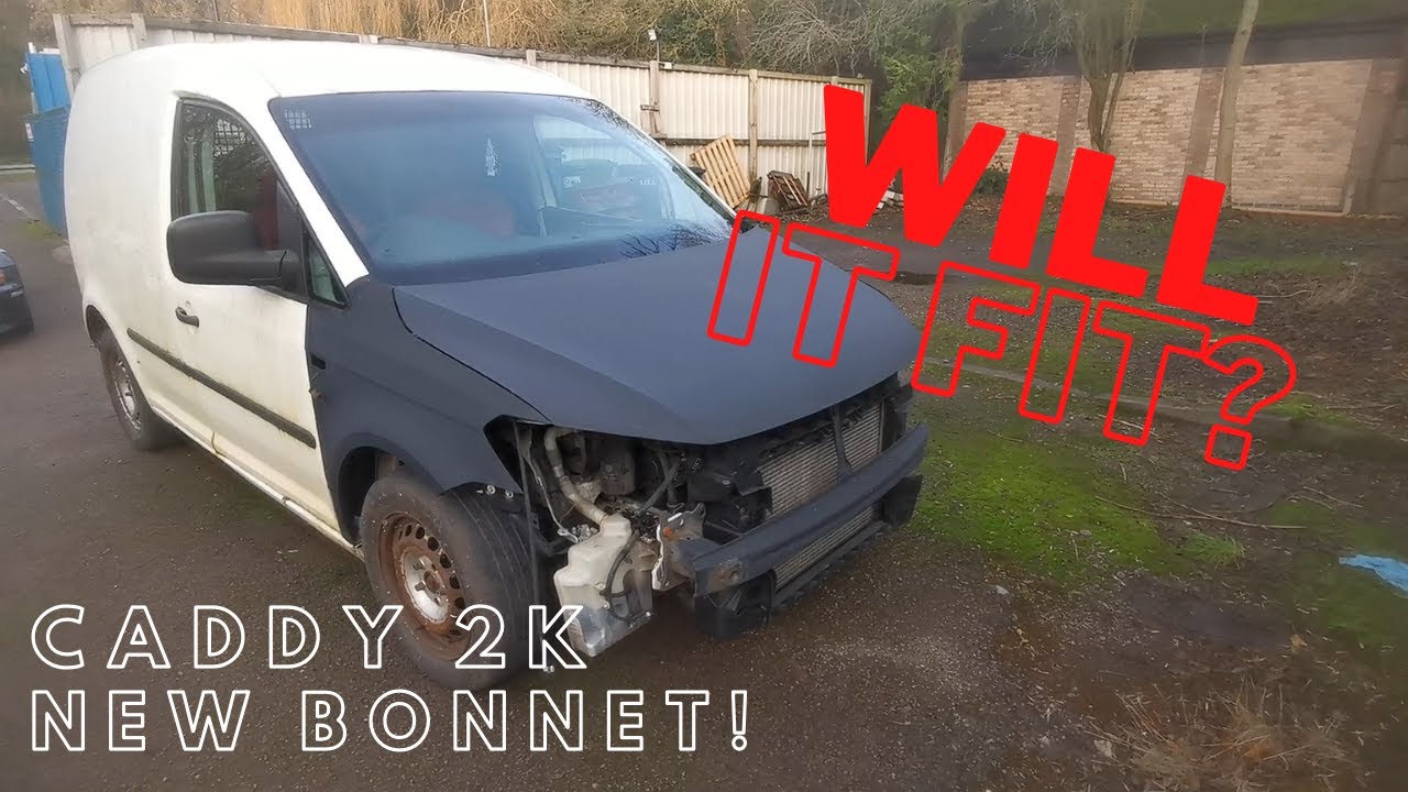 (Abandoned VW Caddy Part 2) Fitting The Bonnet & Bonnet Cable