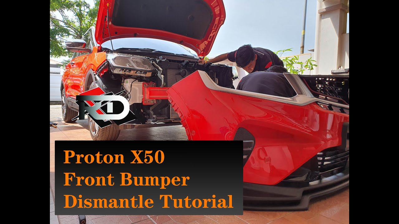 ProtonX50 Front bumper dismantle tutorial