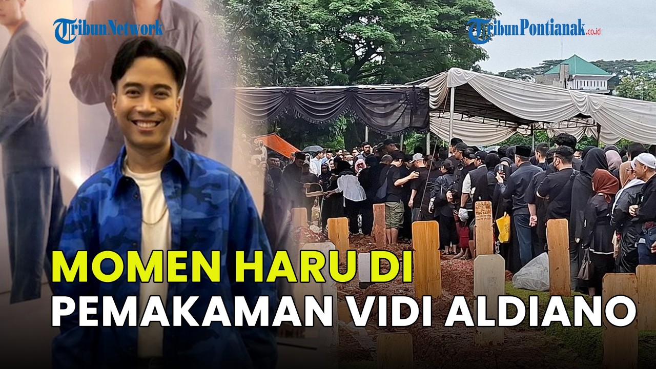 MOMEN HARU DI PEMAKAMAN VIDI ALDIANO, BIRU, HUJAN, DAN AIR MATA