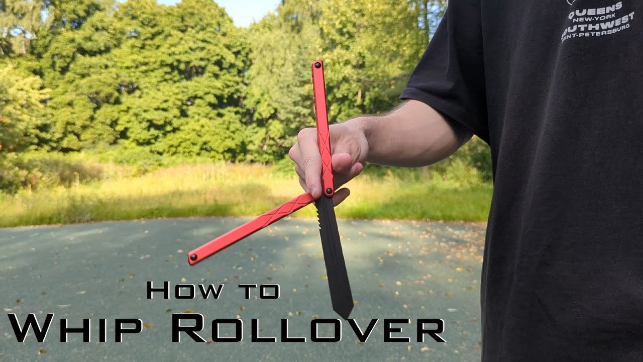 Whip Rollover - Обучение лёгкому трюку на ноже бабочке для Новичков | How to Whip Rollover