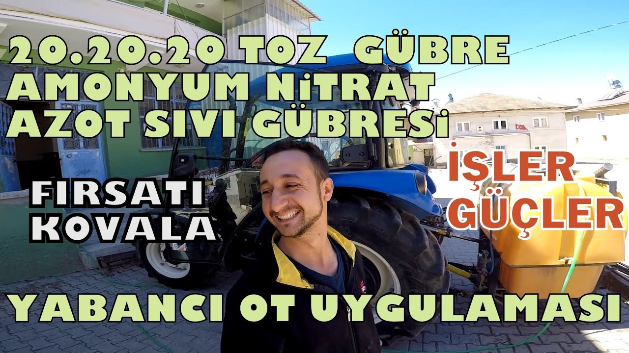 #ARPA TARLAMIZA YABANCI OT #İLAÇI YAPTIK,SIVI #GÜBRE,600LT #HOLDER, #Newholland TT.465 #Traktör