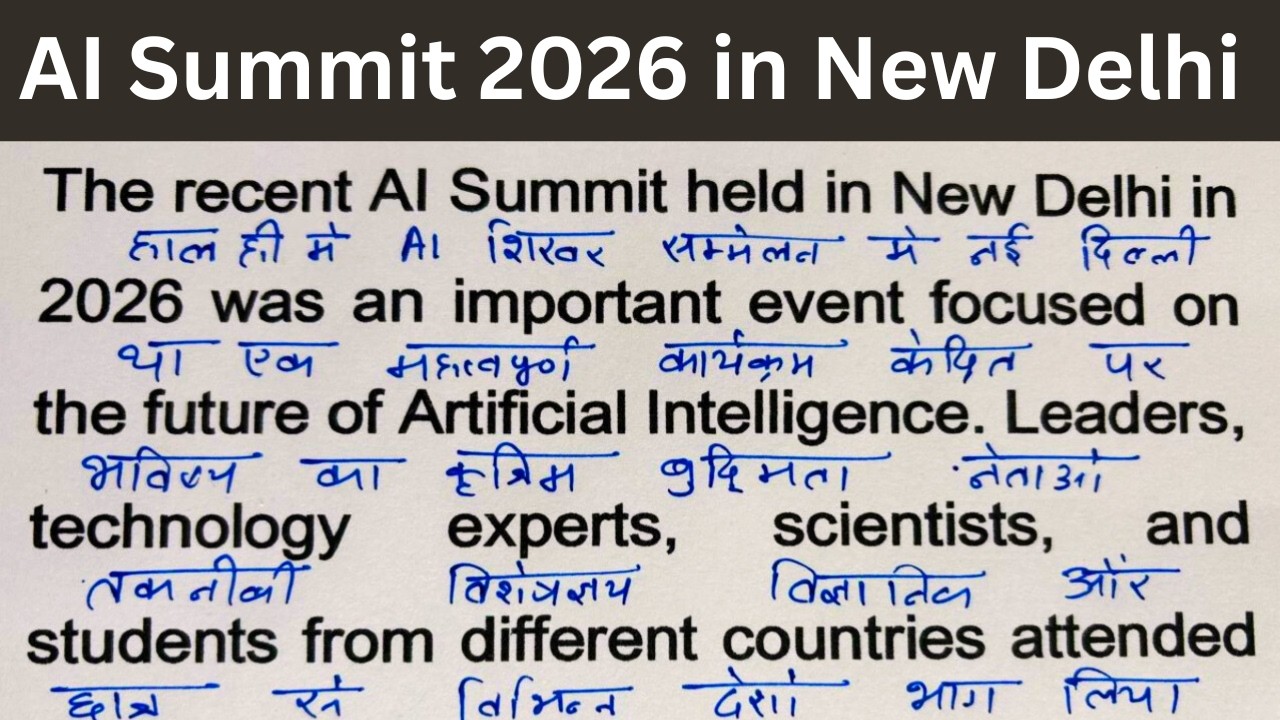 AI Summit in New Delhi 2026 / How to read English books / How to speak English /