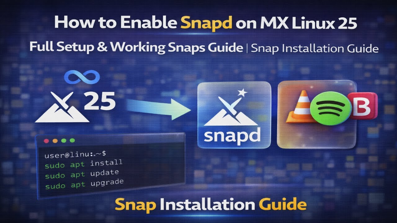 Как включить Snapd в MX Linux 25 &mdash; Полное руководство по настройке и работе Snaps | Руководство п...