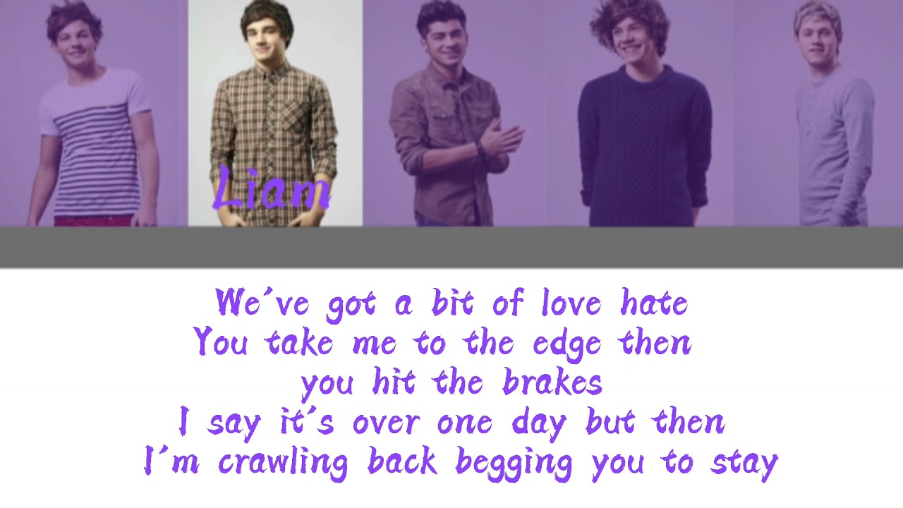 Na Na Na - One Direction (Color Coded Lyrics)