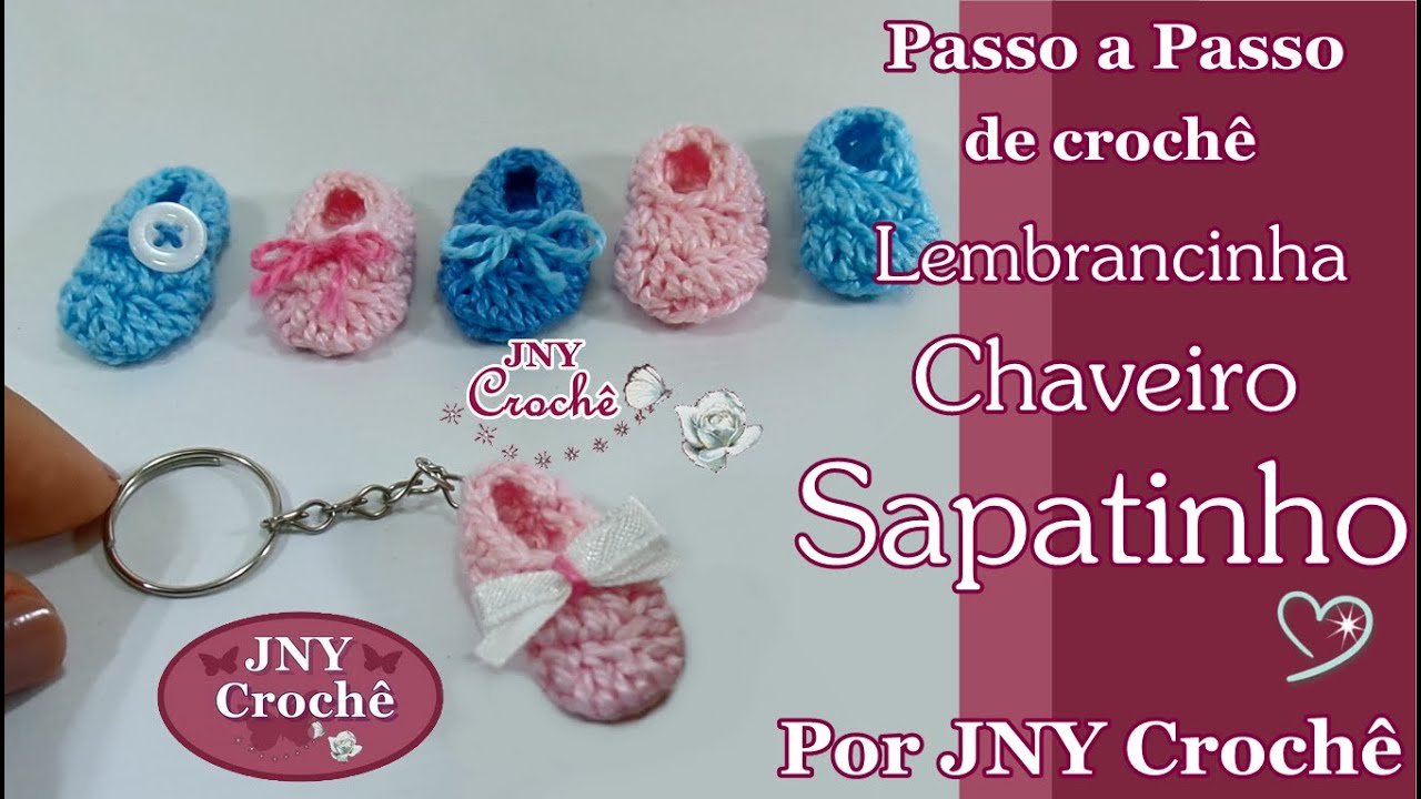 LEMBRANCINHA de crochê | Sapatinho - JNY Crochê