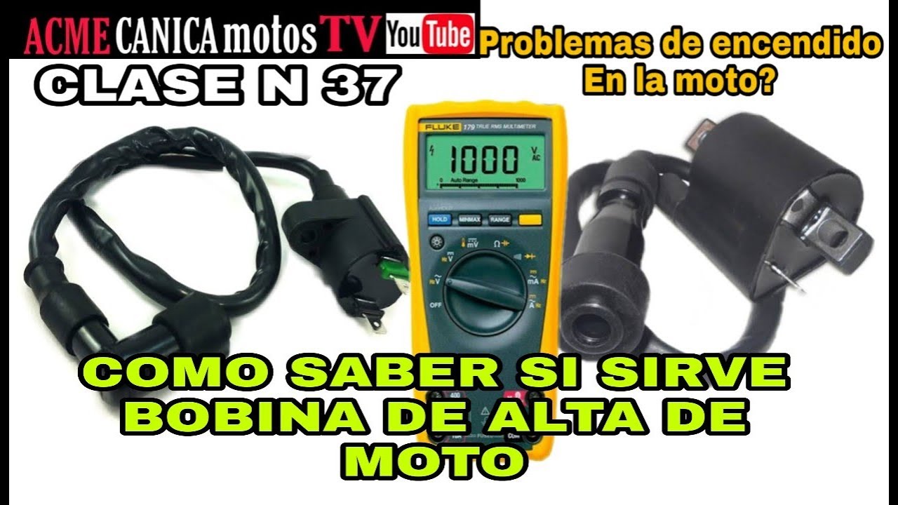 (Clas 37)Como saber si sirve BOBINA de ALTA dela MOTO
