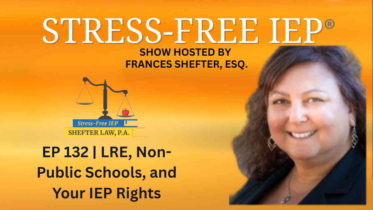 EP 132 | Frances Shefter Breaks Down LRE, Non-Public Schools, and Your IEP Rights