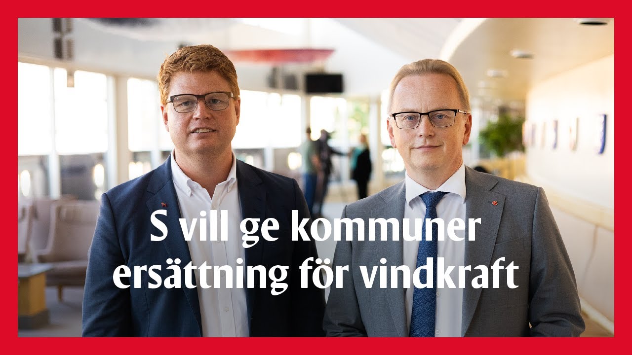 LIVE: Socialdemokraterna vill ge kommuner ersättning för vindkraft
