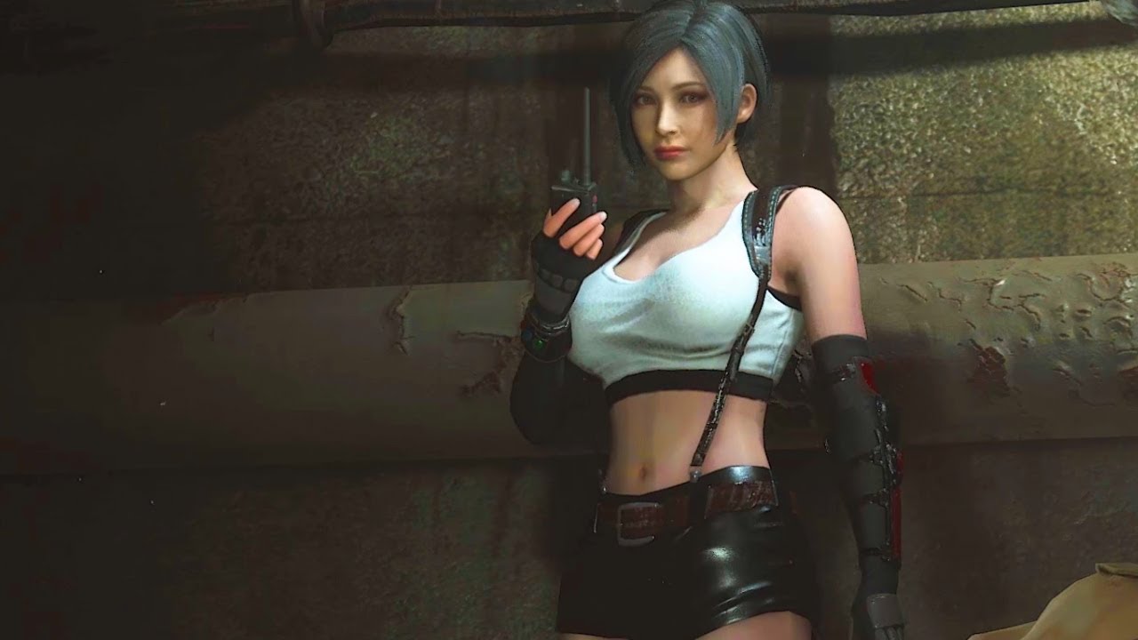 Resident Evil 2 Remake Ada in Tifa's Outfit