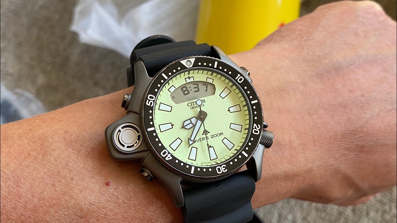 Citizen Promaster Aqualand JP2007-09W Depthmeter unboxing 