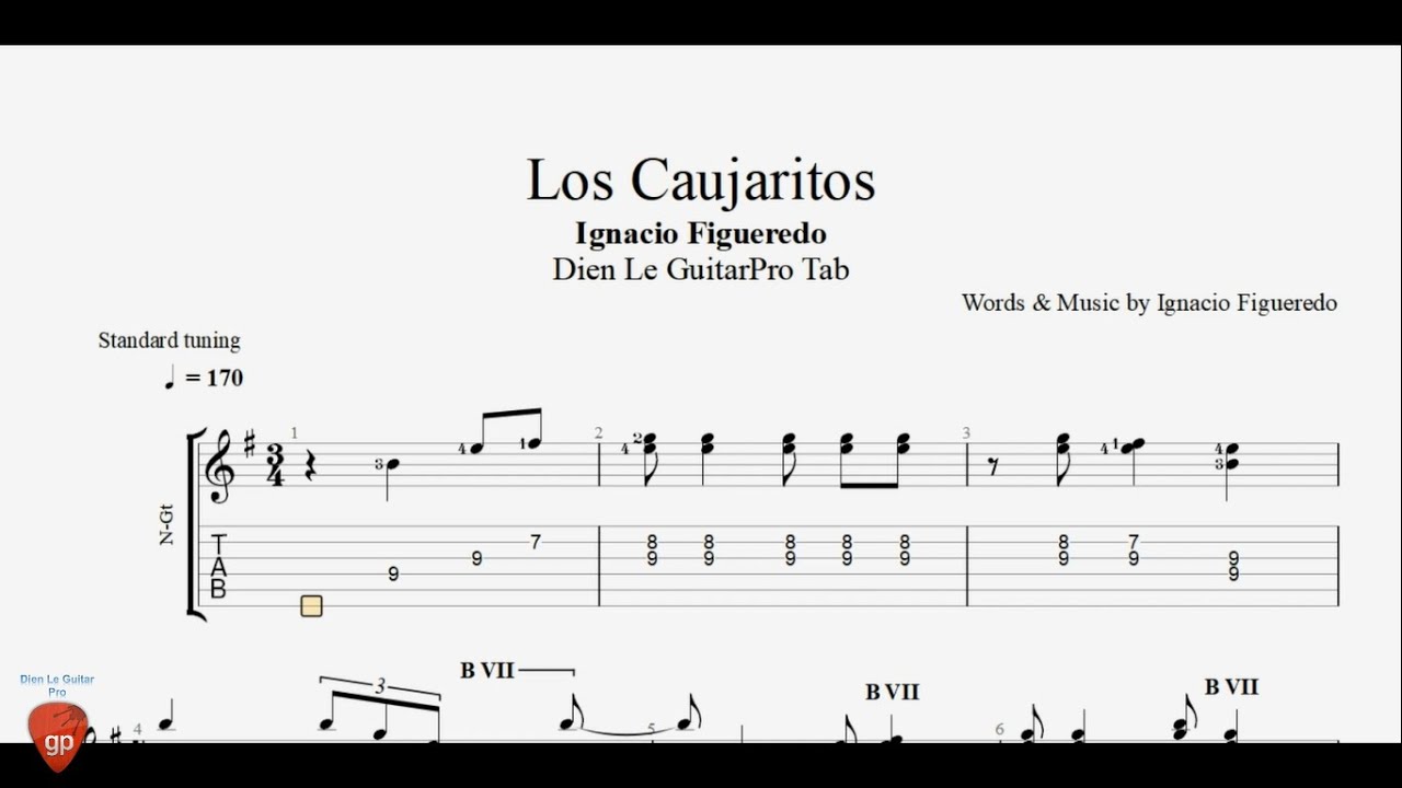 Ignacio Figueredo - Los Caujaritos - Guitar Tabs