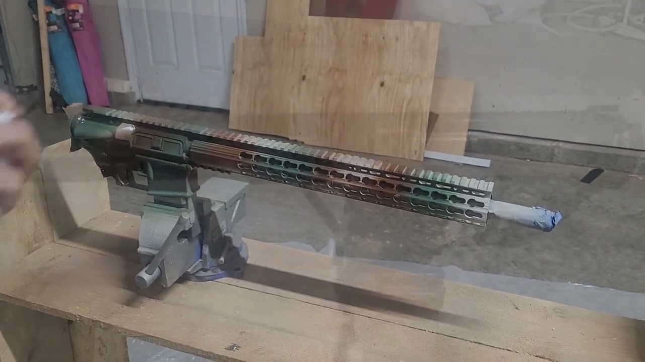 Battleworn AR paint job. Looks like patina lol
