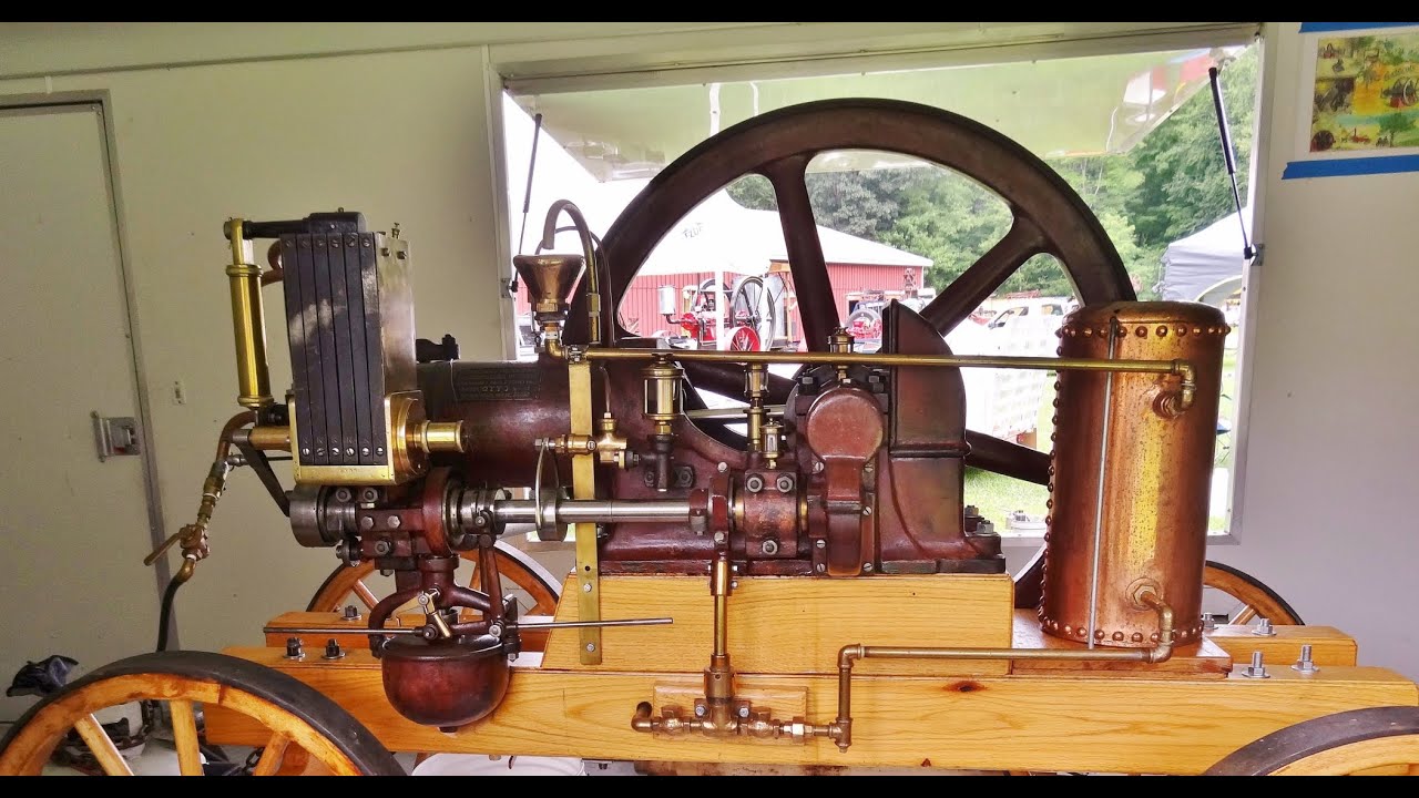 Remembering Al Provenzano July 2014 Doing What He Loved with Rare Otto Gas Engine in Kent, CT