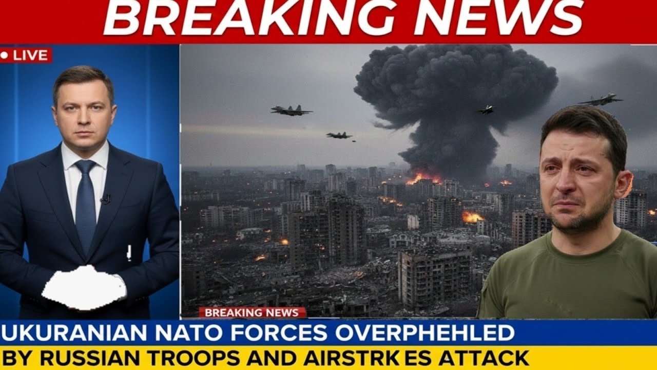 ZELENSKY SHOUTS: 10 minutes ago! Dozens of Russian Sukhoi SU-30 fighter jets bombarded Kyiv.