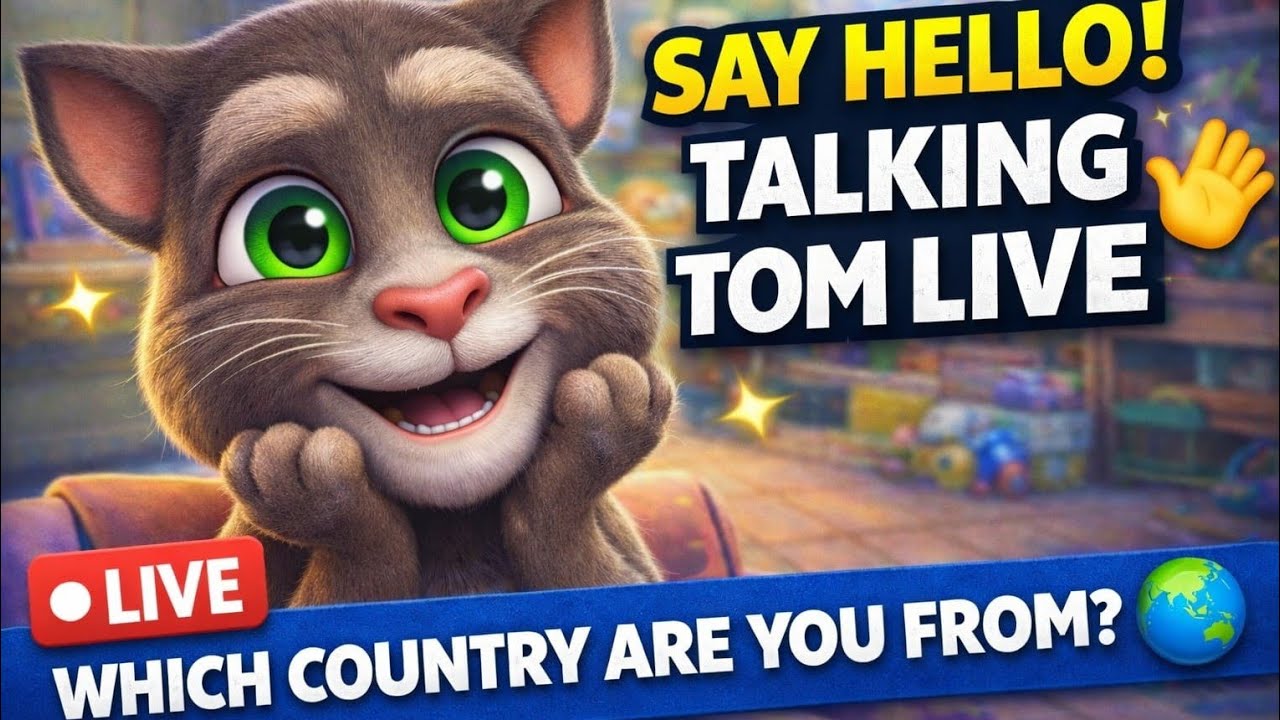 Talking Tom Live 😺 Funny game play & Mini Games | Happy Tom Stream