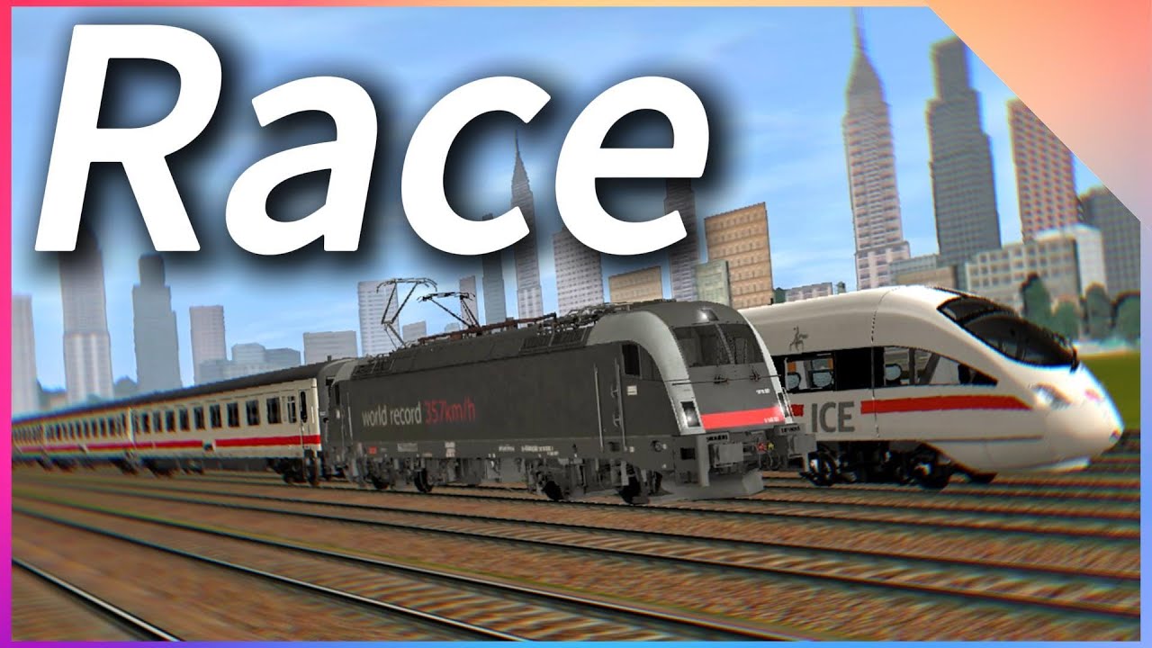 Trainz Driver2｜High-speed train V.S. Diesel locomotive race￼