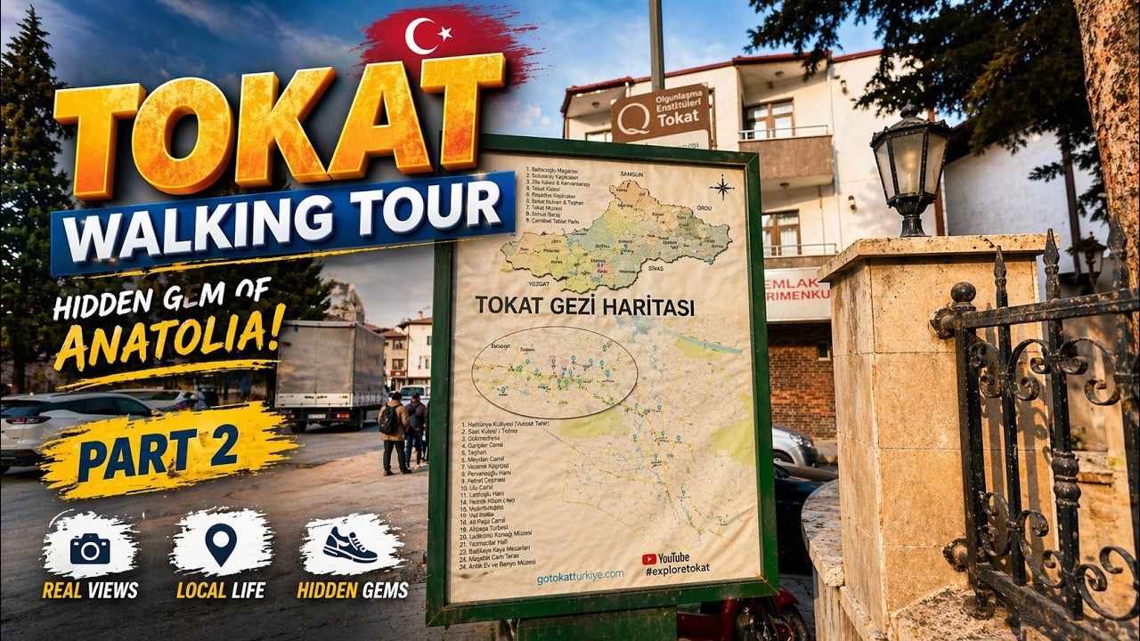 TOKAT Walking Tour 🇹🇷 | Hidden Gems of Turkey (Part 2) | No Talking 4K