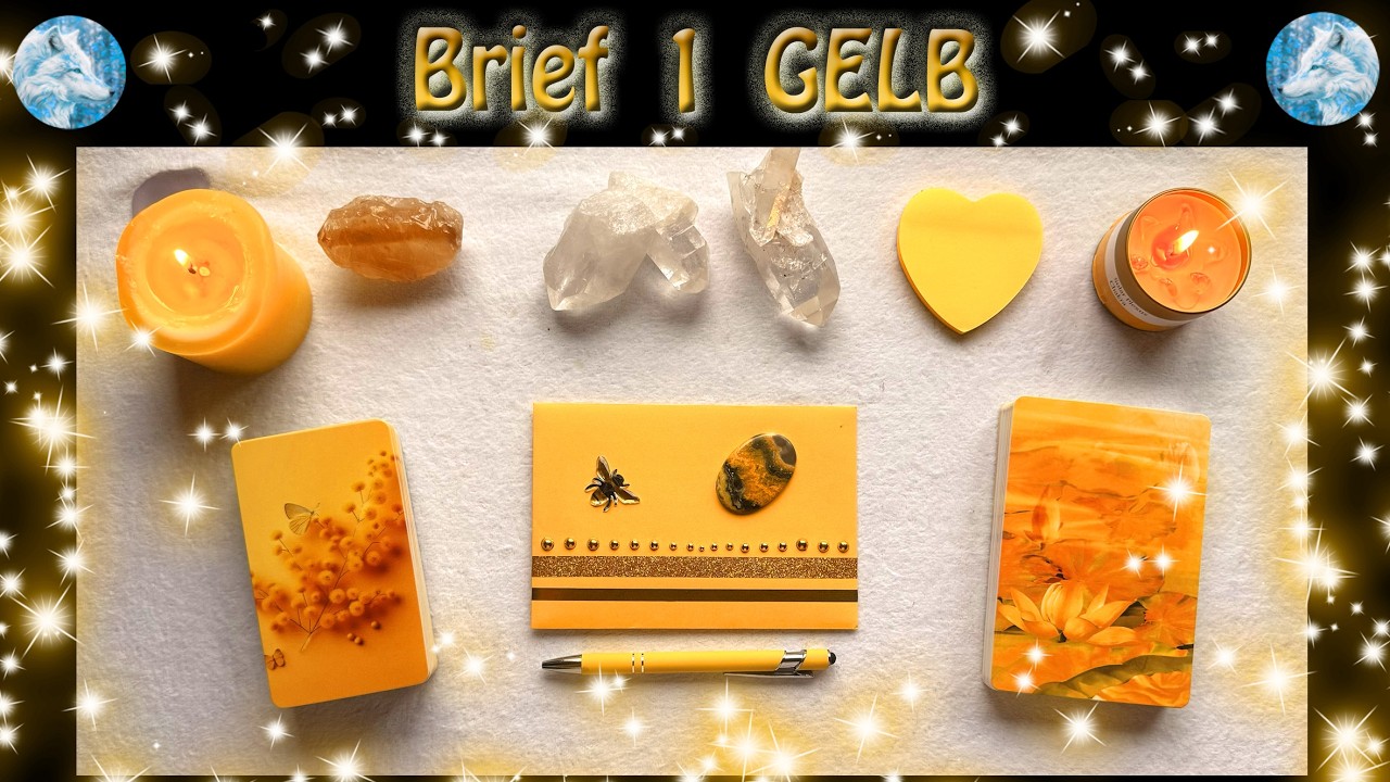 🐺Gechannelte Briefe💛Brief 1 GELB💛🐺 Auswahlorakel ☆ Tarot☆zeitlos
