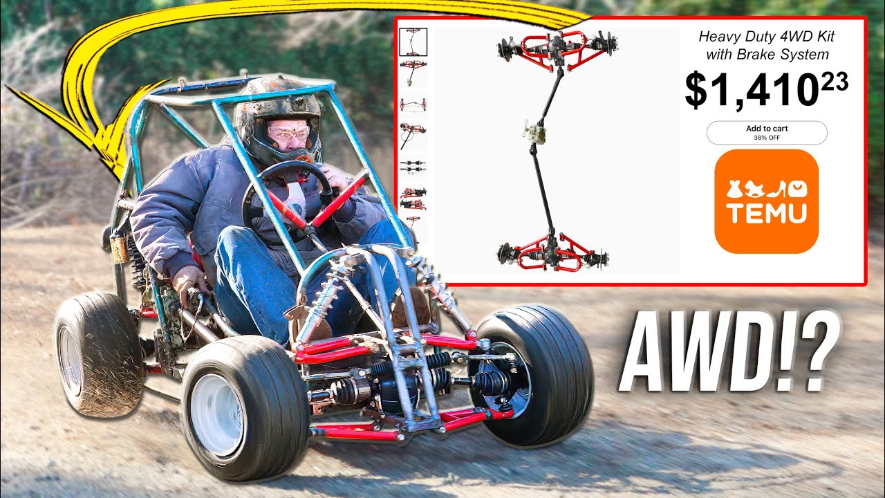 We Bought a 4WD KIT from Temu and Put It on a Go Kart!
