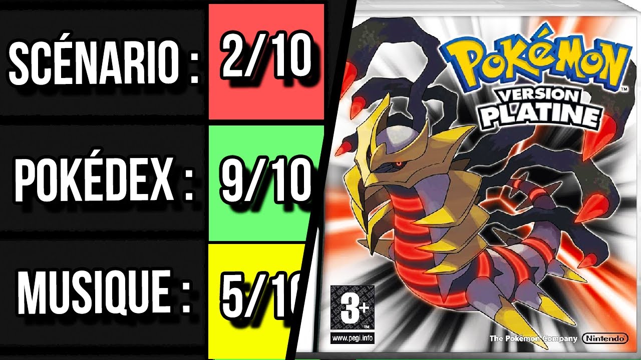 JE NOTE LES JEUX POKÉMON PAR CRITÈRE UN PAR UN (Vous allez me détester)