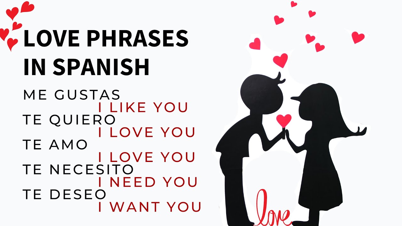 Love phrases in Spanish
