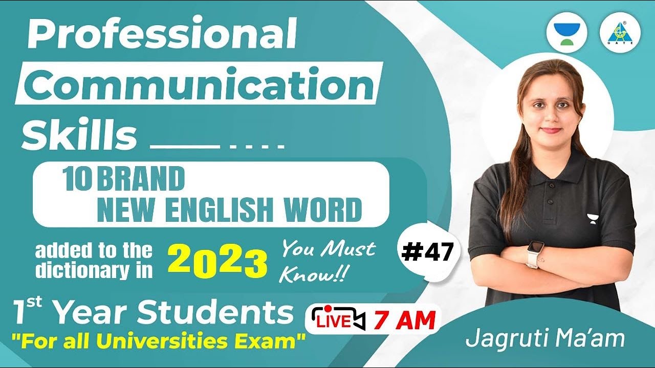#47 10 Brand New English Word | Professional Communication Skills | Jagruti Mam  #learnenglish