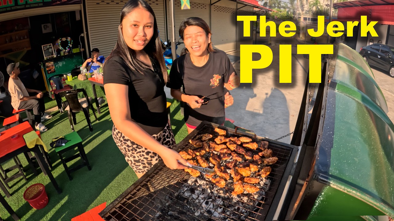 Trinidad Jerk Chicken in Thailand?! 🇹🇹🔥 (Jomtien Hidden Gem)