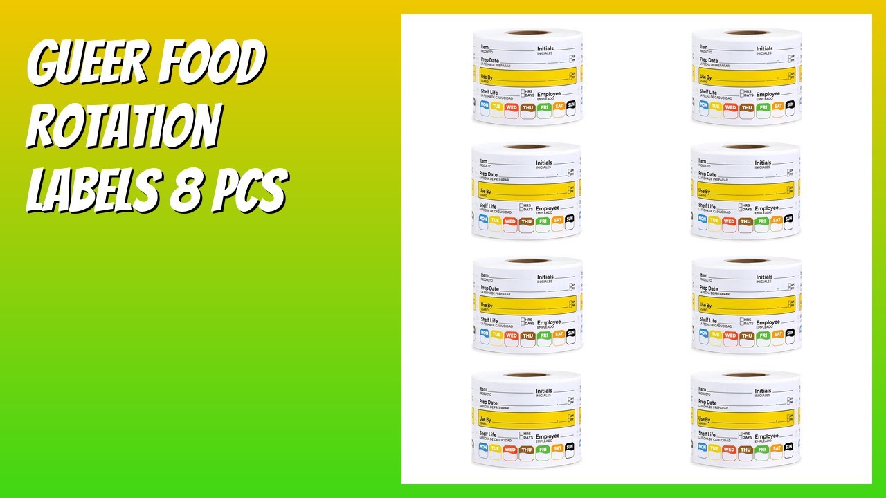 REVIEW (2026): GUEER Food Rotation Labels 8 PCS. Features