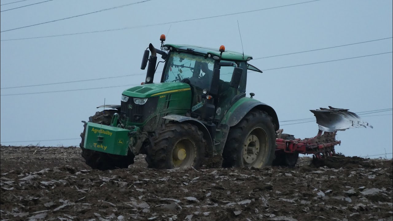 Mokrá jesenná orba (2025) | John Deere 6R
